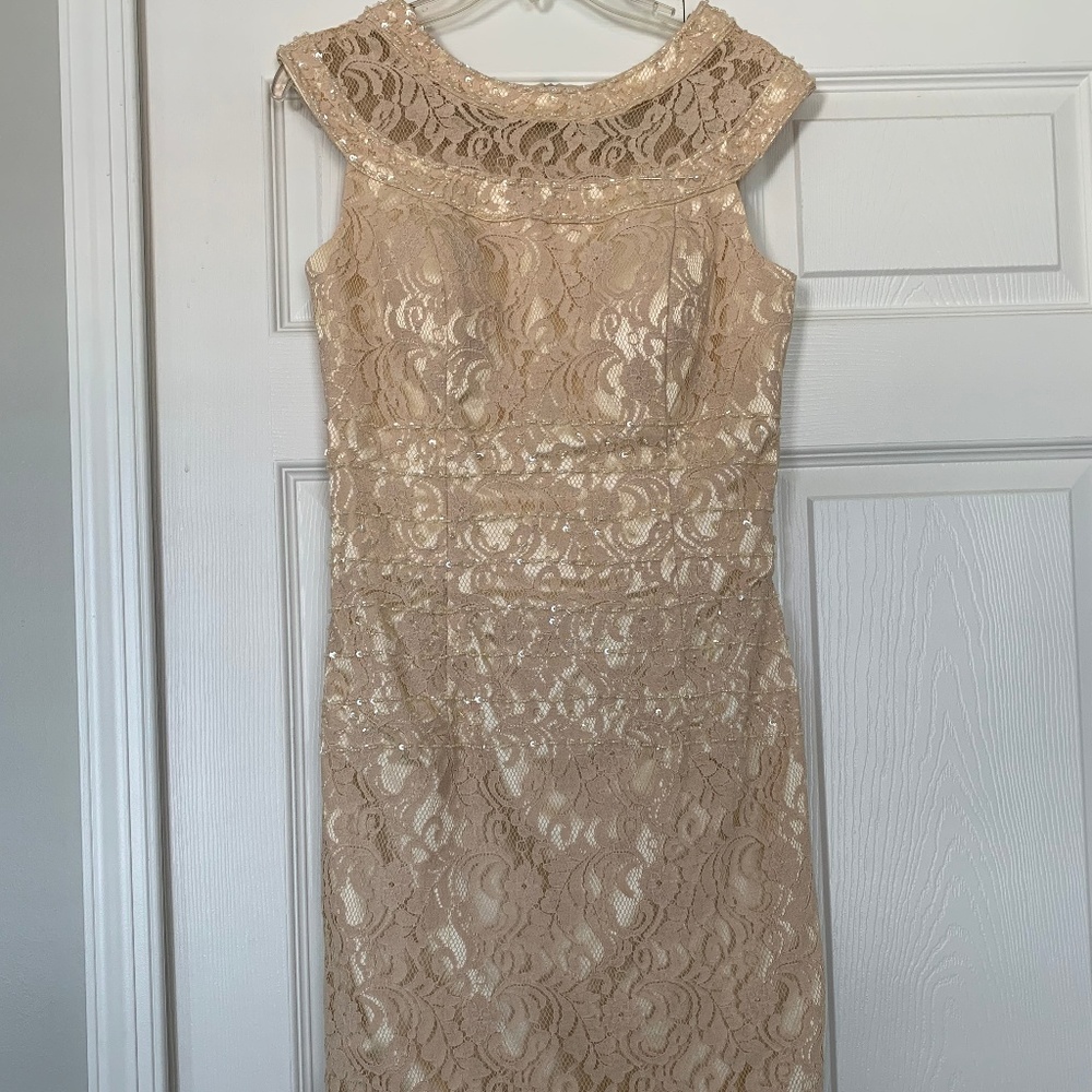 Gold/cream Mother of the bride dress